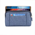 Business Solid Color Universal Horizontal Denim Waist Bag