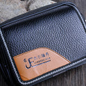 Double zip flap wallet