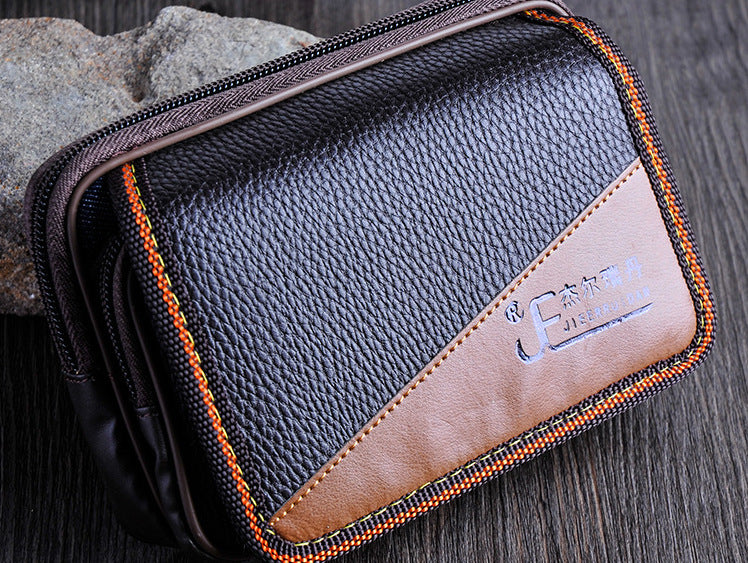 Double zip flap wallet