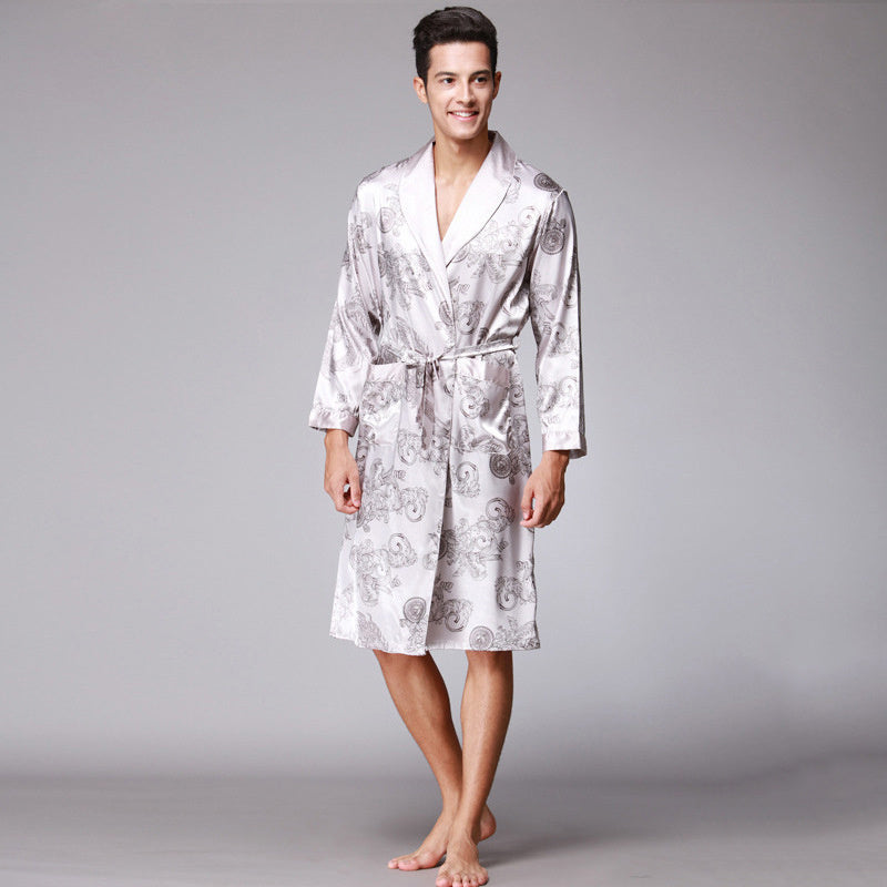 men silk robe