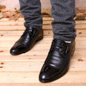 Men's casual pointed leather shoes