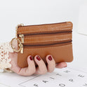 Women's Coin Purse Short Authentic Leather Tactile Feel