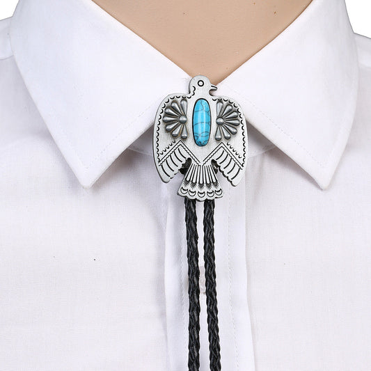 Turquoise Alloy Seat Creative Bow Tie