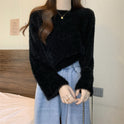 Short Knitted Bottoming Shirt For New Year