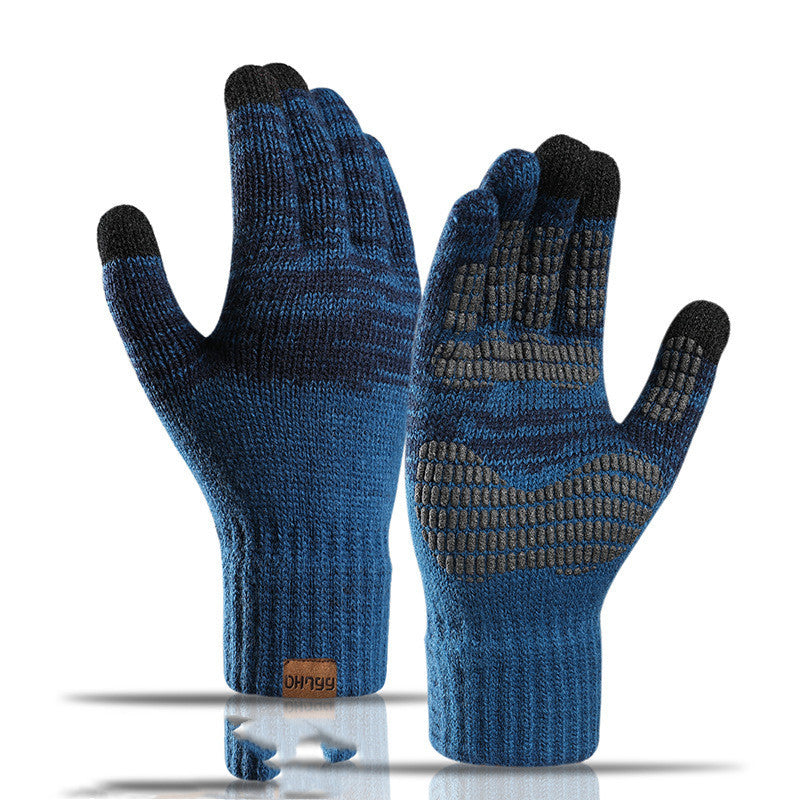 Touch-screen non-slip cycling warm gloves