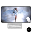 Angel Pattern Large Office Non-Slip Mouse Pad