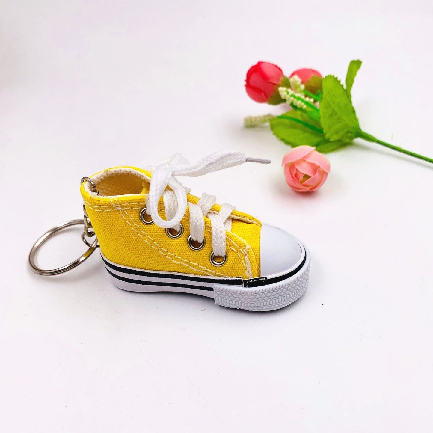 Mini Canvas Shoe Keychain Bag Clothing Pendant