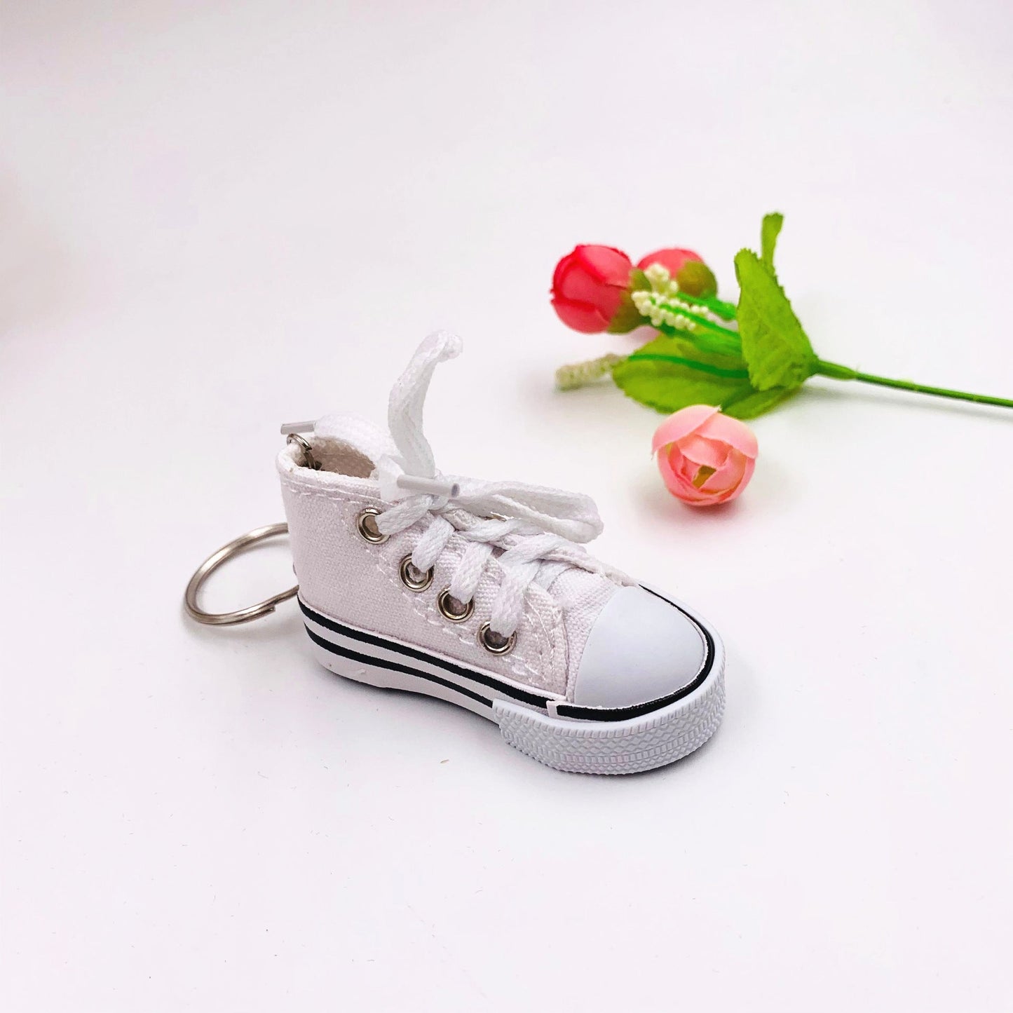 Mini Canvas Shoe Keychain Bag Clothing Pendant