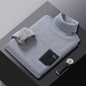 Men's Turtleneck Faux Pocket Sweater Pullover