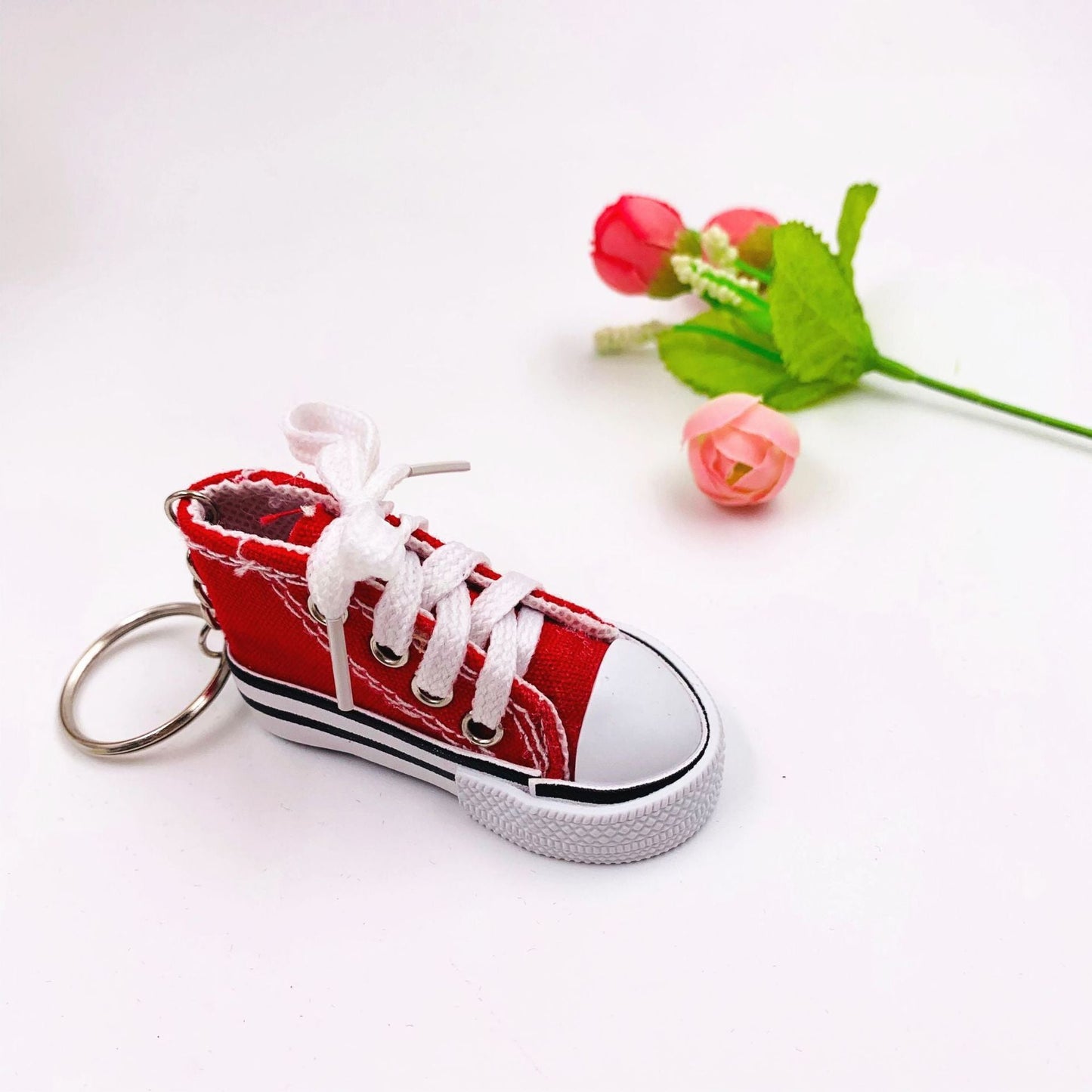 Mini Canvas Shoe Keychain Bag Clothing Pendant