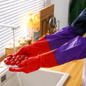 Lengthened waterproof gloves