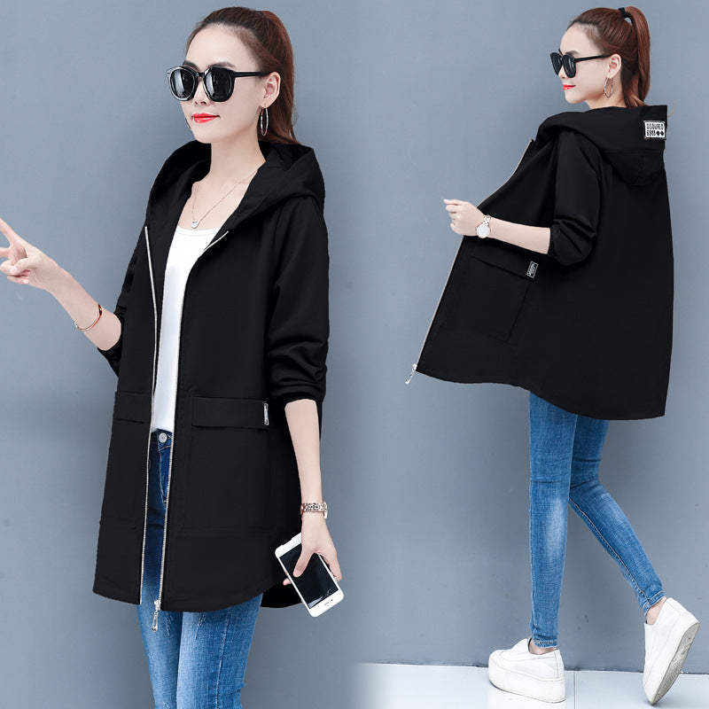 New Style Plus Fat Plus Size Women's Trench Coat