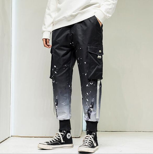 Malcolm Splash Paint Gradient Style Hip Hop Pants