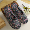 Women''s cotton quilted fabric soft bottom slippers