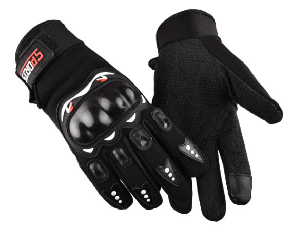 Protective shell motorcycle gloves