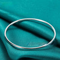 Silver Jewelry 3mm Smooth Circle Bracelet