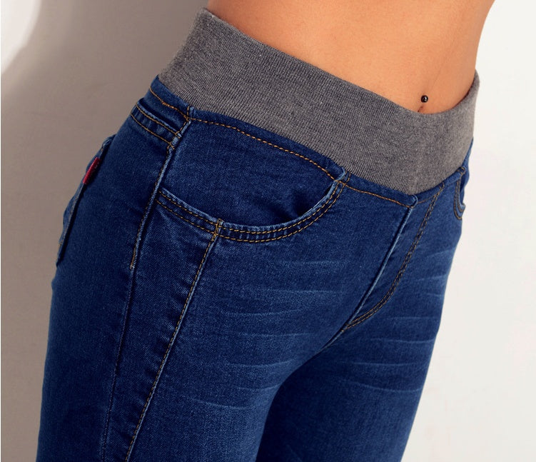 High waist and small feet pencil pants