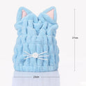 Cute Cat Ears Hair-Drying Towel Bath