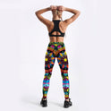 Printed tie dyed high waist exercise Yoga Pants