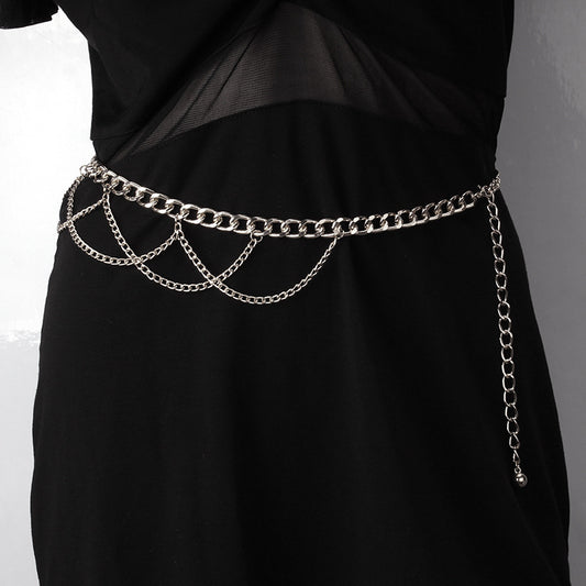 Hip Hop Punk Fashion Metal Chain Waist Chain