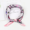 Elegant Print Butterfly Scarf Fashion Square Scarf Ladies Fashion