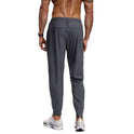 Men's Running Pants Ice Silk Summer Quick-drying Training Fitness Zipper Dungarees