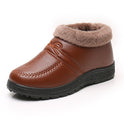 Winter Lady Old Beijing Cloth Shoes With Fleece To Keep Warm