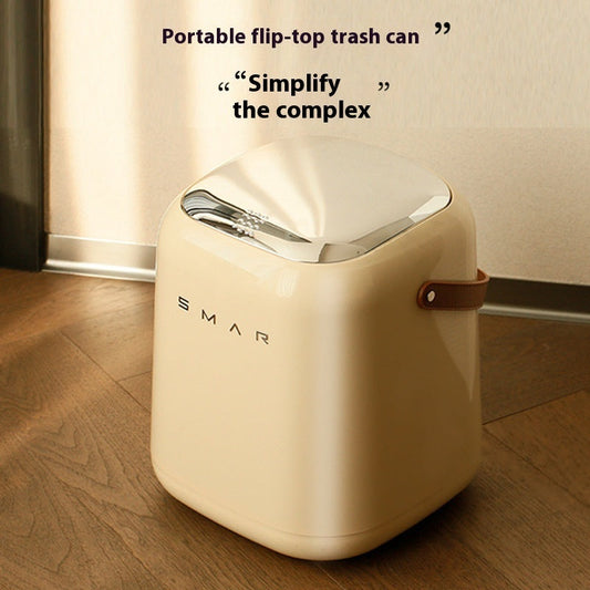 Household Living Room And Kitchen Bedroom And Toilet Office Bathroom Portable Trash Can With Lid