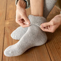 Winter Warm Wool Socks Men Thickened Fleece Lined