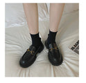 Muffin Simple Retro College Style Low Heel Shoes