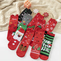 Cotton New Year Cartoon Stereo Ear Cute Elk Christmas Socks