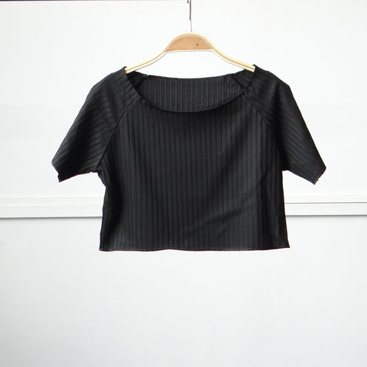 Off-shoulder Knitted Bottoming Shirt Women's Top