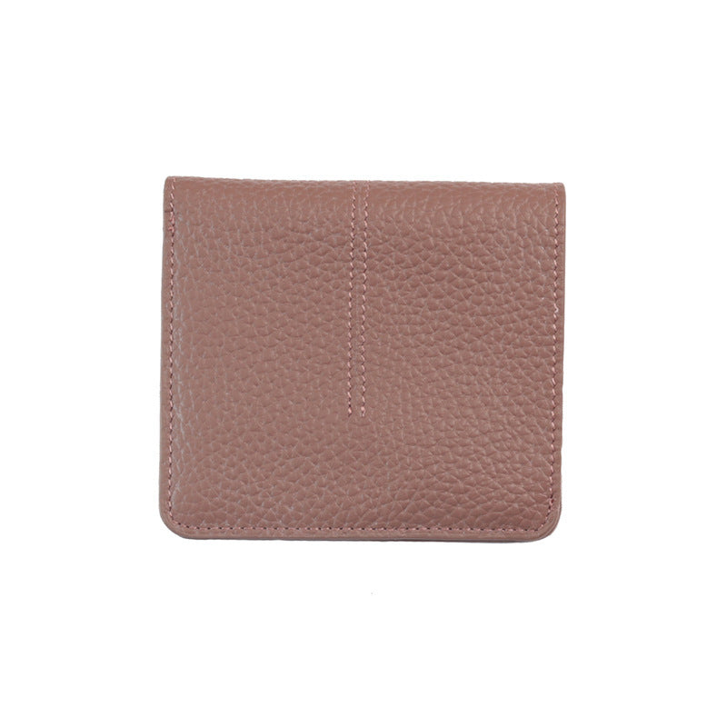 Women's Leather Wallet Short And Simple Multifunctional Coin Purse