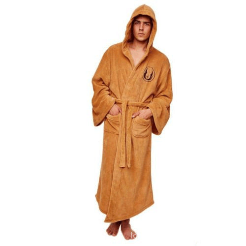 Autumn Men's Long Bathrobe Nightgown Home Wear Flannel