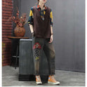 Korean Style Loose V-neck Pullover Vest Sleeveless Waistcoat Knitted Vest Tide