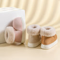 Winter Thick-soled Cotton Shoes House Indoor Outwaer Plus Velvet Warm Snow Boots With Big Fur Cut Plush Ankle Boots For Women