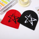 Knitted Hat New Five-pointed Star Woolen Cap