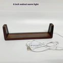 Wooden U-shaped Luminous Display Acrylic Rack Photo Frame Desk Calendar Lamp Holder