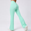 Ladies' Hip Lifting Yoga V Waist Bell-bottom Pants