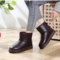 Fashion Women's Flat Warm And Suede Leather Boots