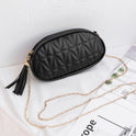 Fashion Tassel Rhombus Chain One-shoulder Messenger