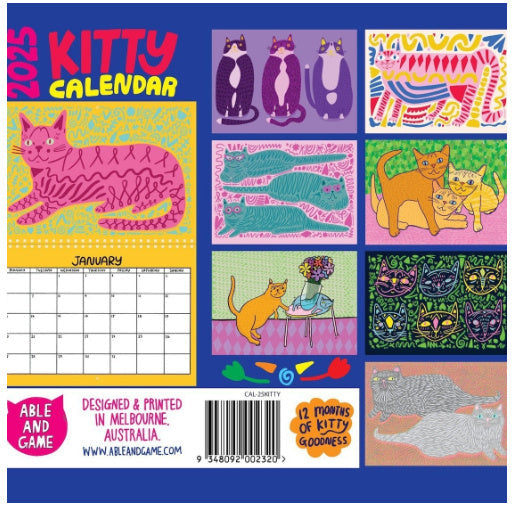 Cat Calendar Wall Planner