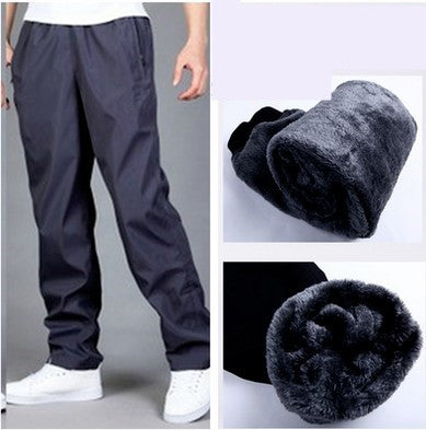 Outdoor Sports Storm Pants Men's Fleece And Thick Windproof