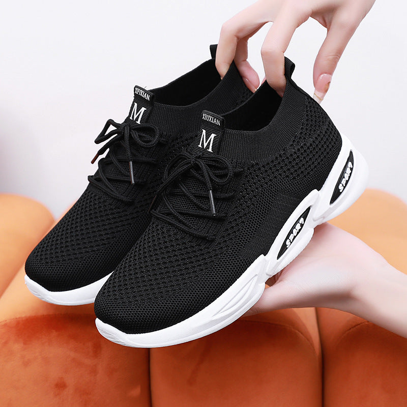 Women's Breathable Running Shoes Fly Weave Leisure Sports