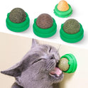 Potaroma Catnip Toys Balls 4 Pcs Extra Cat Energy Ball Edible Kitten Silvervine Toys For Cats Lick Healthy Kitty Teeth Cleaning Dental Chew Toys Cat Wall Treats