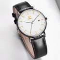 Calendar Quartz Men's Fashion Casual Belt Watch