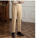 Autumn And Winter Corduroy Smooth Ankle-length Pants Men