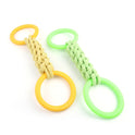 Natural Cotton Rope Dog Toys Tough And Interactive Dog Tug Toy With 2 Handle Dog Pull Rope Teeth Cleaning Puppy Chew Toy Supply