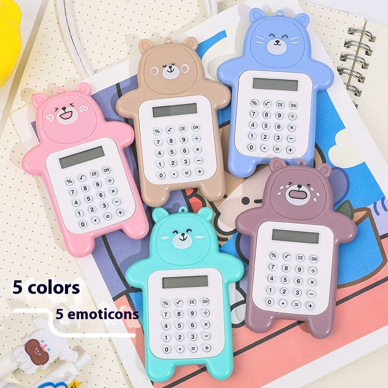 Cartoon Bear Calculator Student Mini-Portable