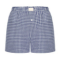 Women's Casual Plaid Cotton Arrow Pants Loose Four-corner Button Shorts